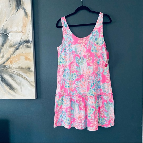 Lilly Pulitzer skylear dress medium tank dress pink new with tag - Picture 1 of 6